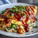 Silky omelet cradles savory ketchup rice, a comforting Japanese dish.