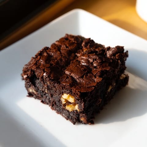 Warm brownies, rich and intensely chocolatey, offering a perfect sweet treat for everyone.