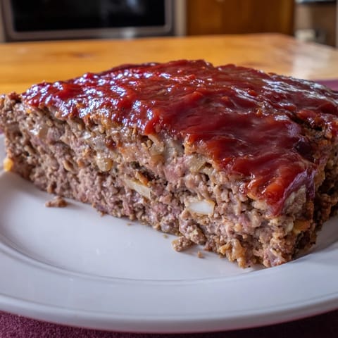 Classic meatloaf with glaze