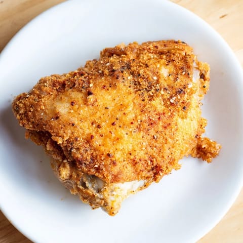 Crispy seasoned fried chicken