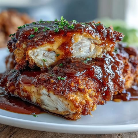 Tender, seasoned chicken pieces smothered in a creamy onion gravy, a classic Southern soul food favorite for family dinners.