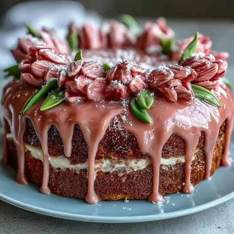 Taurus Graduation Floral Cake