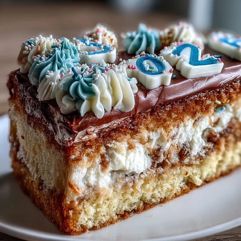 Simple Graduation Sheet Cake