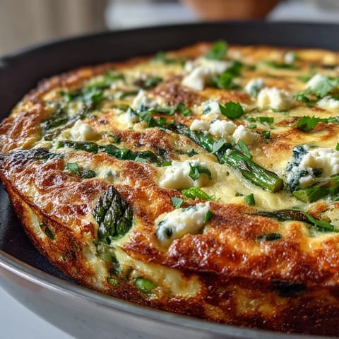 Spring Frittata Asparagus Peas
