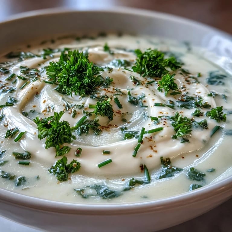 Golden Parsnip and Herb Soup, a smooth, rich dish perfect for a cozy meal with dill.