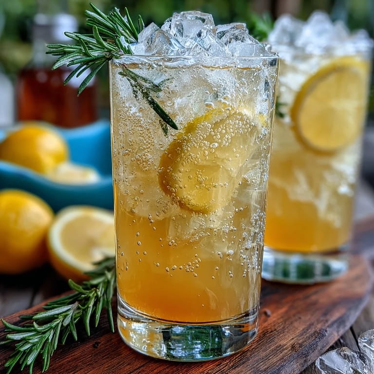 Floral lavender syrup blends with zesty lemonade and prosecco for a perfect summer cocktail.