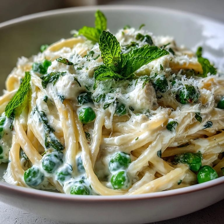 Easy Lemon Ricotta Pasta with peas, perfect for a light spring or summer lunch.