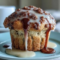 Bright lemon poppy seed muffins with a glossy lemon glaze, perfect for a fresh spring brunch spread.